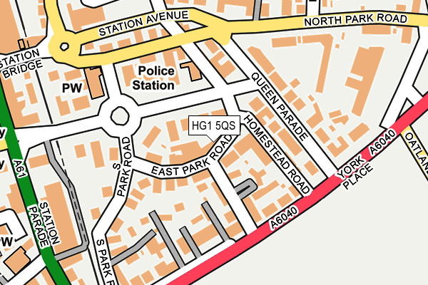 HG1 5QS map - OS OpenMap – Local (Ordnance Survey)