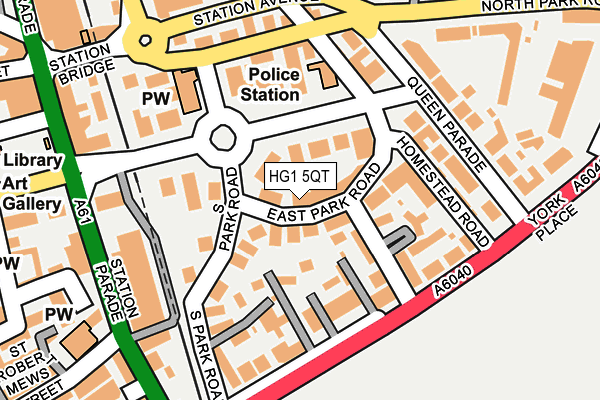 HG1 5QT map - OS OpenMap – Local (Ordnance Survey)