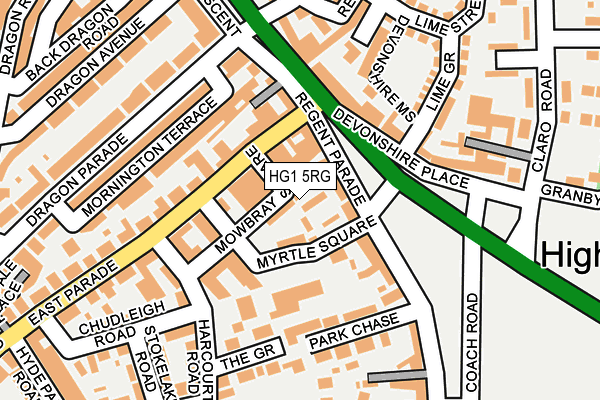 HG1 5RG map - OS OpenMap – Local (Ordnance Survey)