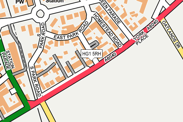 HG1 5RH map - OS OpenMap – Local (Ordnance Survey)