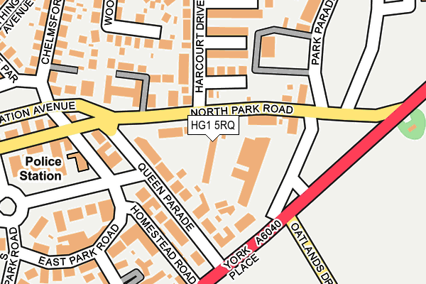 HG1 5RQ map - OS OpenMap – Local (Ordnance Survey)
