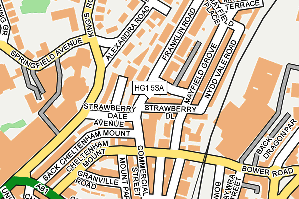 HG1 5SA map - OS OpenMap – Local (Ordnance Survey)