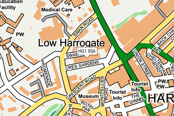 HG1 9SA map - OS OpenMap – Local (Ordnance Survey)