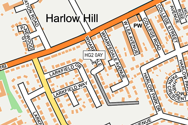 HG2 0AY map - OS OpenMap – Local (Ordnance Survey)