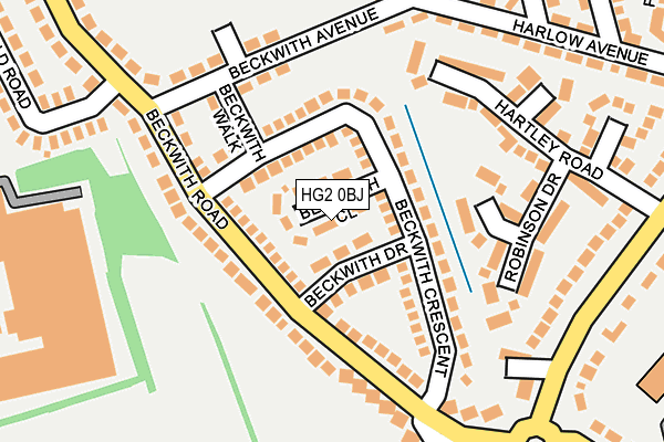 HG2 0BJ map - OS OpenMap – Local (Ordnance Survey)