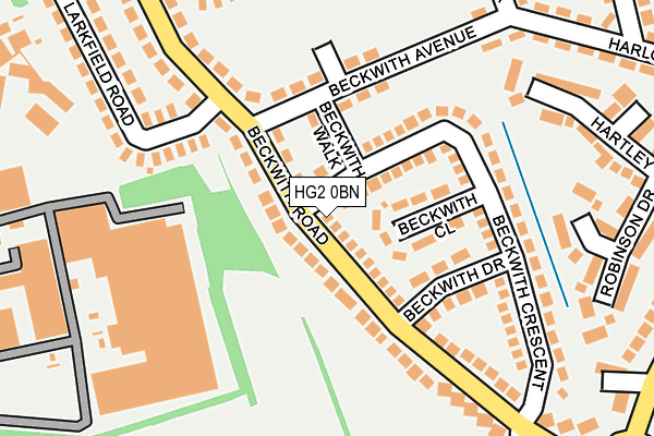 HG2 0BN map - OS OpenMap – Local (Ordnance Survey)