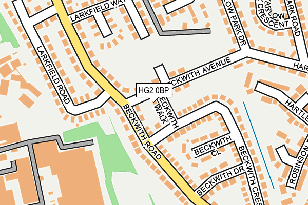 HG2 0BP map - OS OpenMap – Local (Ordnance Survey)