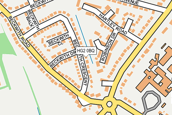 HG2 0BQ map - OS OpenMap – Local (Ordnance Survey)