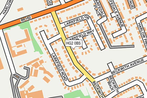 HG2 0BS map - OS OpenMap – Local (Ordnance Survey)