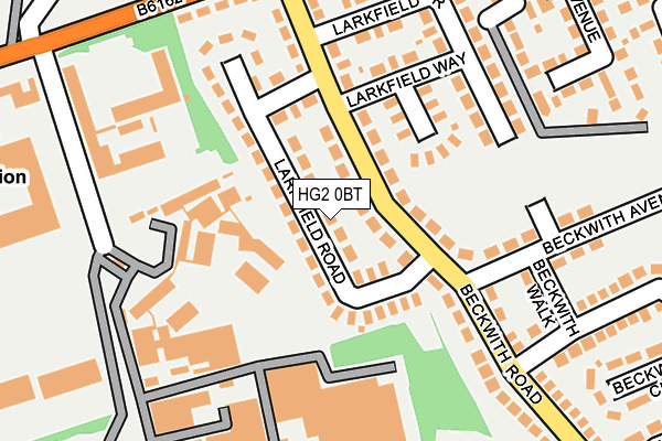 HG2 0BT map - OS OpenMap – Local (Ordnance Survey)