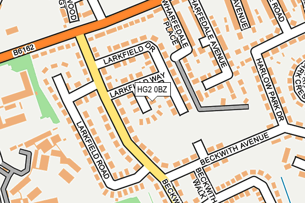 HG2 0BZ map - OS OpenMap – Local (Ordnance Survey)