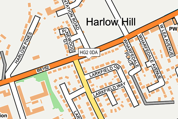 HG2 0DA map - OS OpenMap – Local (Ordnance Survey)