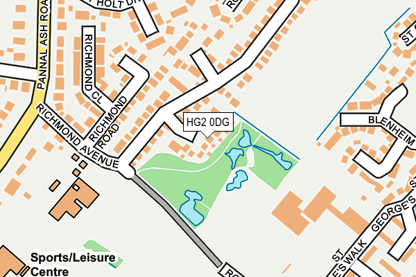 HG2 0DG map - OS OpenMap – Local (Ordnance Survey)