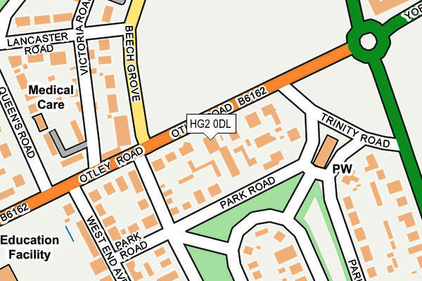 HG2 0DL map - OS OpenMap – Local (Ordnance Survey)