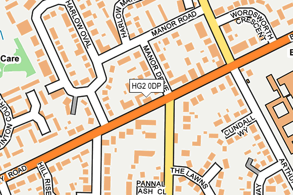 HG2 0DP map - OS OpenMap – Local (Ordnance Survey)