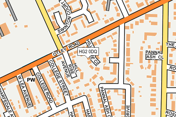 HG2 0DQ map - OS OpenMap – Local (Ordnance Survey)