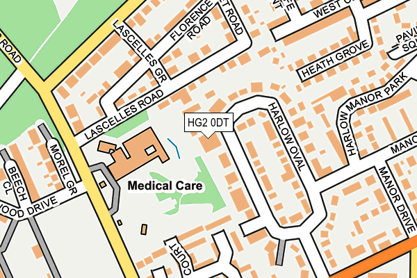 HG2 0DT map - OS OpenMap – Local (Ordnance Survey)