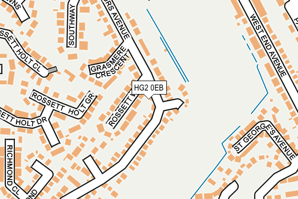 HG2 0EB map - OS OpenMap – Local (Ordnance Survey)