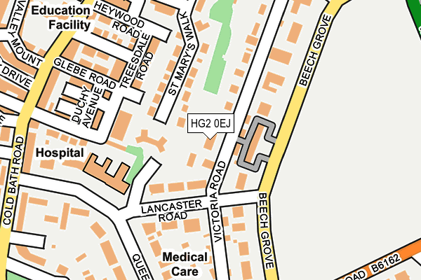 HG2 0EJ map - OS OpenMap – Local (Ordnance Survey)