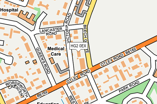 HG2 0EX map - OS OpenMap – Local (Ordnance Survey)