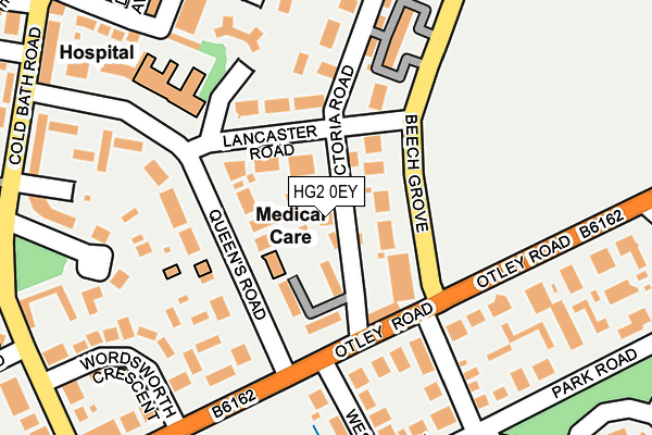 HG2 0EY map - OS OpenMap – Local (Ordnance Survey)