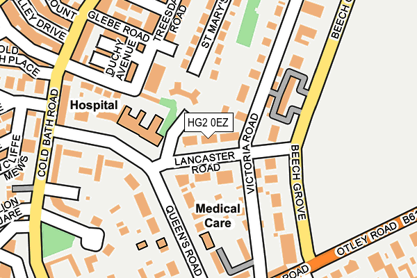 HG2 0EZ map - OS OpenMap – Local (Ordnance Survey)