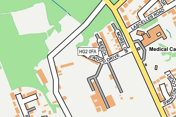 HG2 0FA map - OS OpenMap – Local (Ordnance Survey)