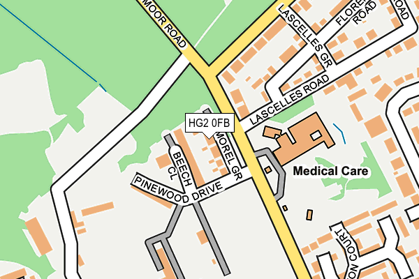 HG2 0FB map - OS OpenMap – Local (Ordnance Survey)