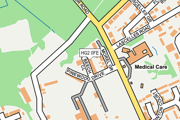 HG2 0FE map - OS OpenMap – Local (Ordnance Survey)