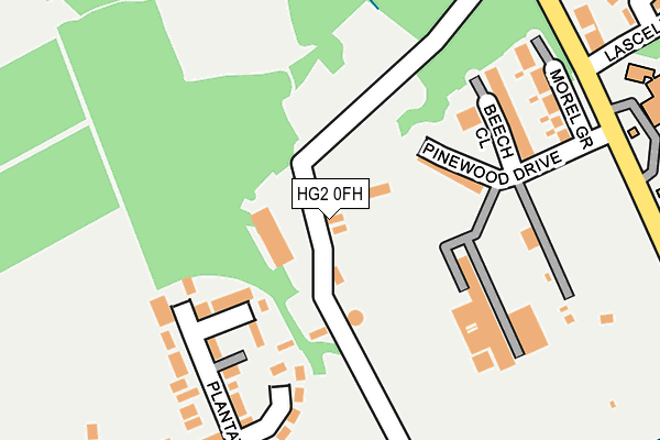 HG2 0FH map - OS OpenMap – Local (Ordnance Survey)