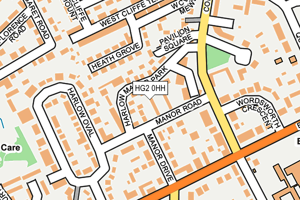 HG2 0HH map - OS OpenMap – Local (Ordnance Survey)