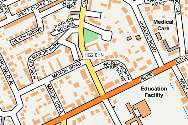 HG2 0HN map - OS OpenMap – Local (Ordnance Survey)