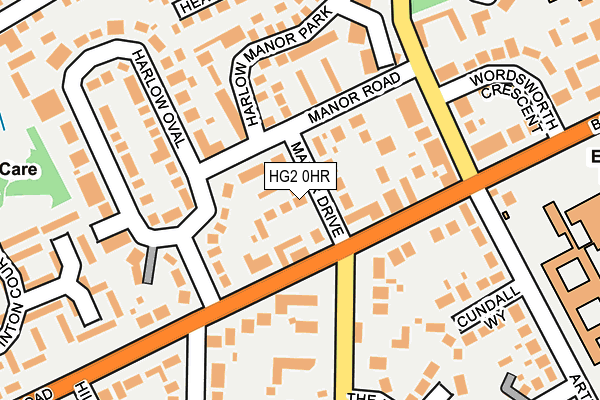 HG2 0HR map - OS OpenMap – Local (Ordnance Survey)