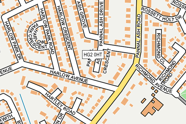 HG2 0HT map - OS OpenMap – Local (Ordnance Survey)