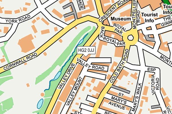 HG2 0JJ map - OS OpenMap – Local (Ordnance Survey)