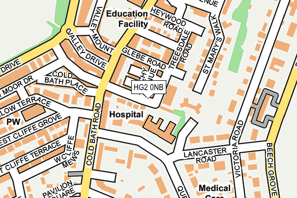 HG2 0NB map - OS OpenMap – Local (Ordnance Survey)