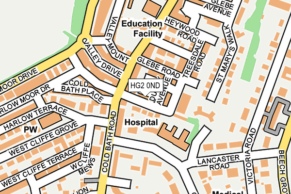 HG2 0ND map - OS OpenMap – Local (Ordnance Survey)