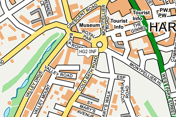 HG2 0NF map - OS OpenMap – Local (Ordnance Survey)