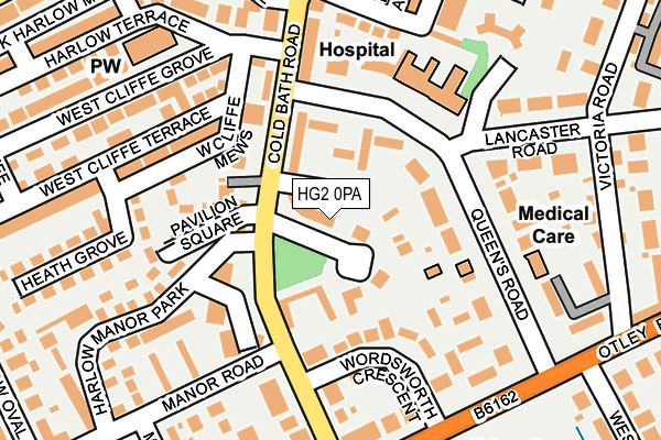 HG2 0PA map - OS OpenMap – Local (Ordnance Survey)