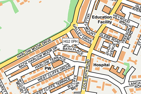 HG2 0PH map - OS OpenMap – Local (Ordnance Survey)