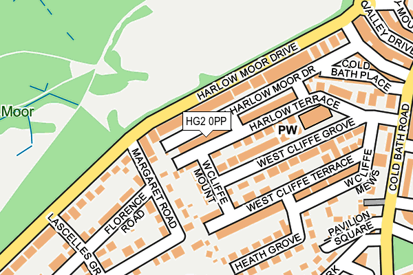 HG2 0PP map - OS OpenMap – Local (Ordnance Survey)