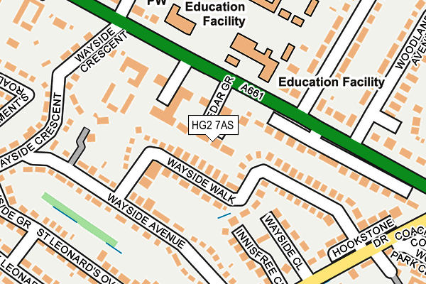 HG2 7AS map - OS OpenMap – Local (Ordnance Survey)