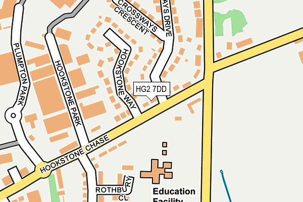 HG2 7DD map - OS OpenMap – Local (Ordnance Survey)