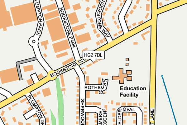 HG2 7DL map - OS OpenMap – Local (Ordnance Survey)