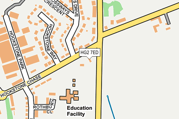 HG2 7ED map - OS OpenMap – Local (Ordnance Survey)