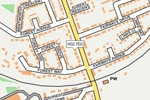 HG2 7EG map - OS OpenMap – Local (Ordnance Survey)