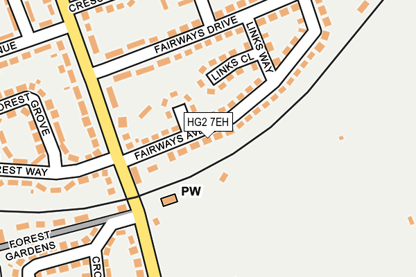 HG2 7EH map - OS OpenMap – Local (Ordnance Survey)