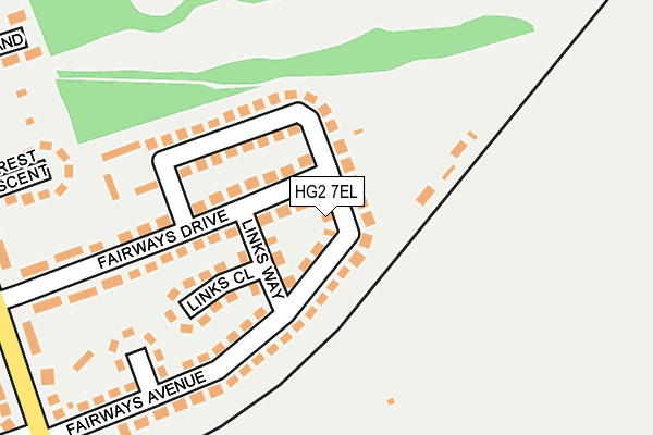 HG2 7EL map - OS OpenMap – Local (Ordnance Survey)