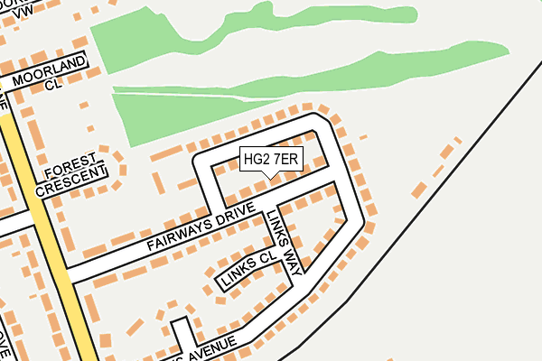 HG2 7ER map - OS OpenMap – Local (Ordnance Survey)