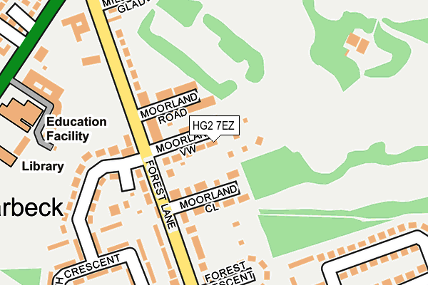HG2 7EZ map - OS OpenMap – Local (Ordnance Survey)